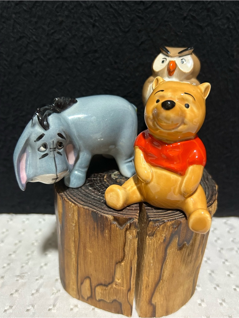 Beswick England Walt Disney Prod. Porcelain Winnie The Pooh,OWL & Eeyore Vintage